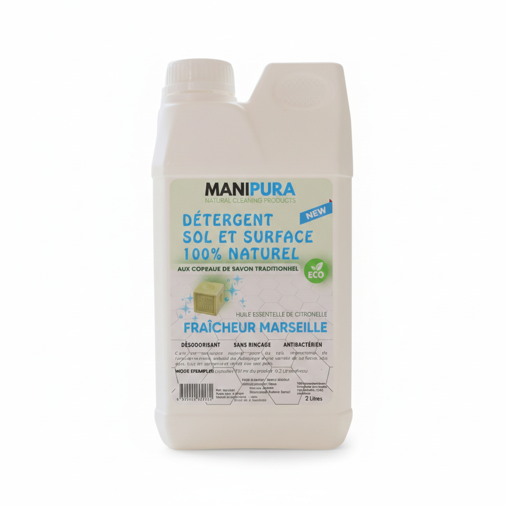 Détergent Sol & Surface Marseille et H.E. Citronnelle 2L